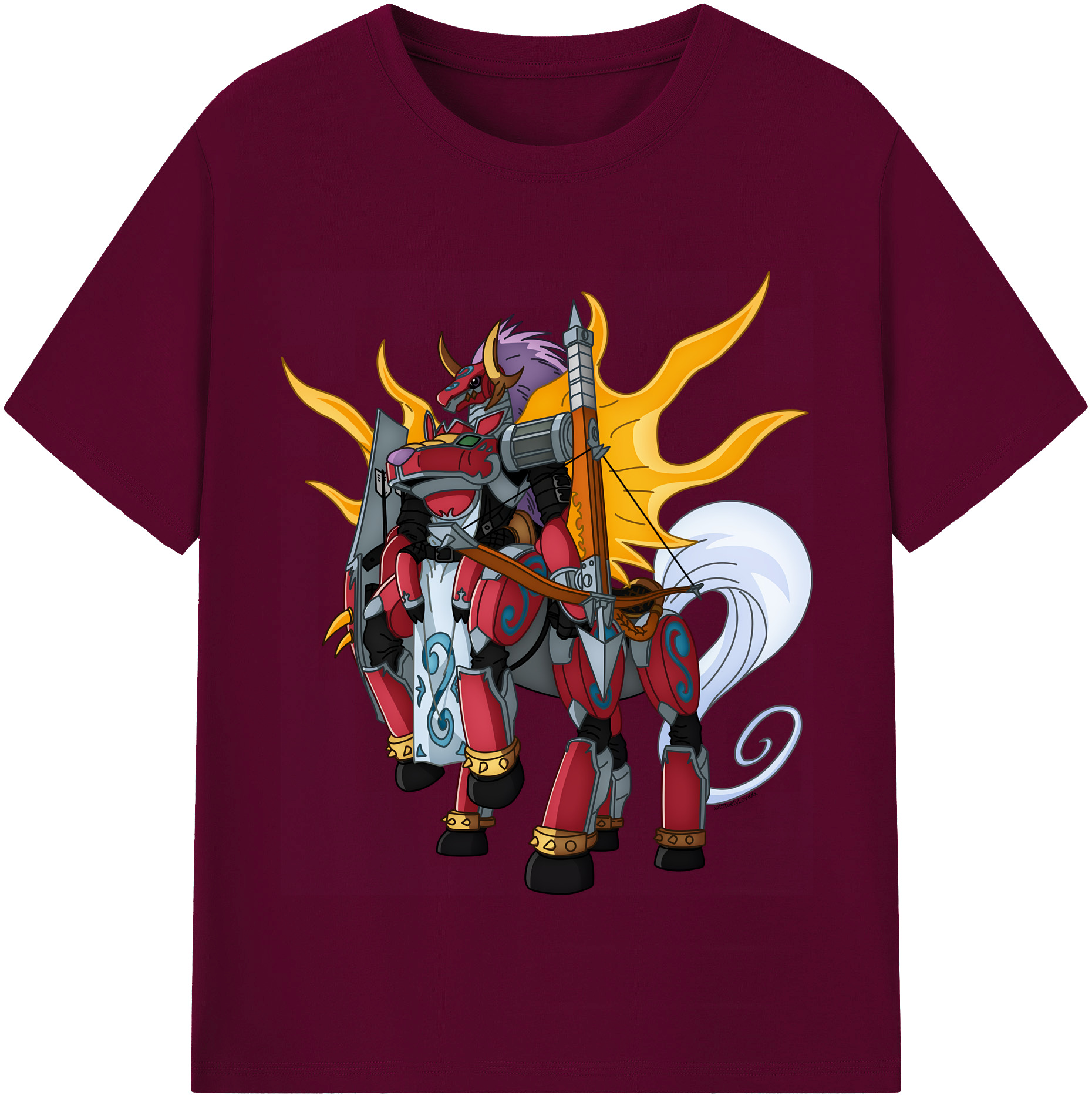 （画像用） Digimon デジタルモンスター/デジモン レディースカジュアルプリントTシャツ（綿100％）